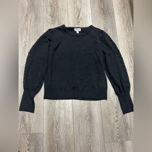 Carmen Marc Valvo Black Knit Top